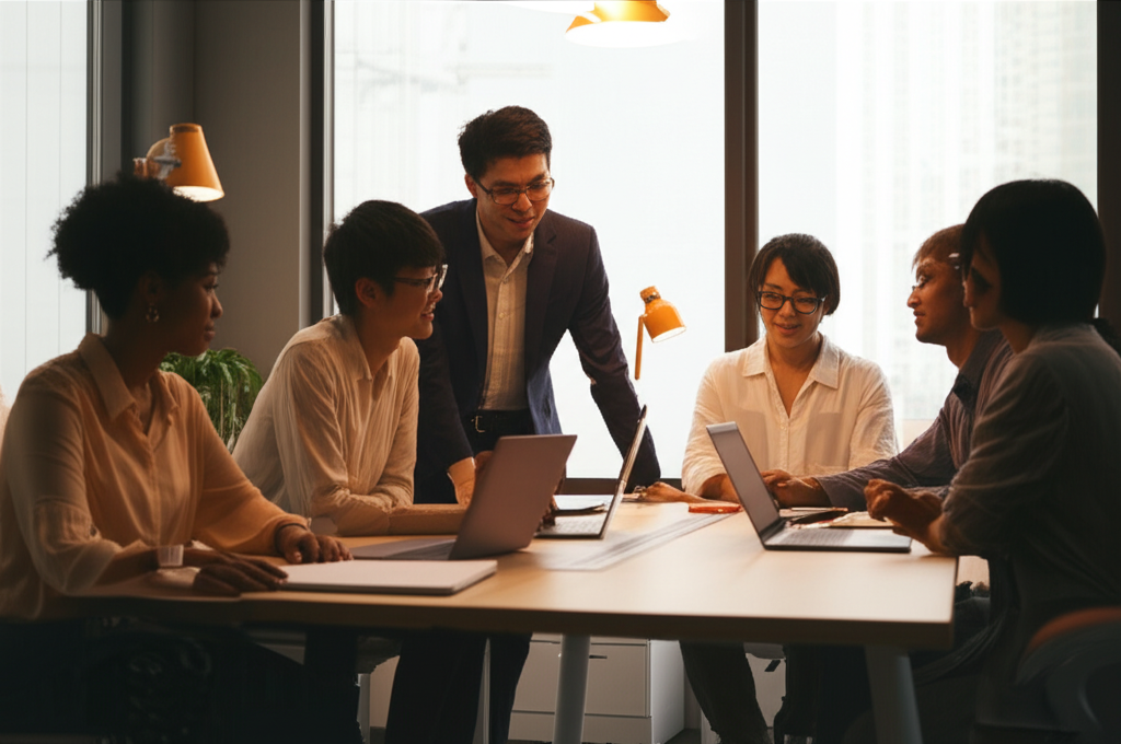 Zhiya program participants in collaborative learning